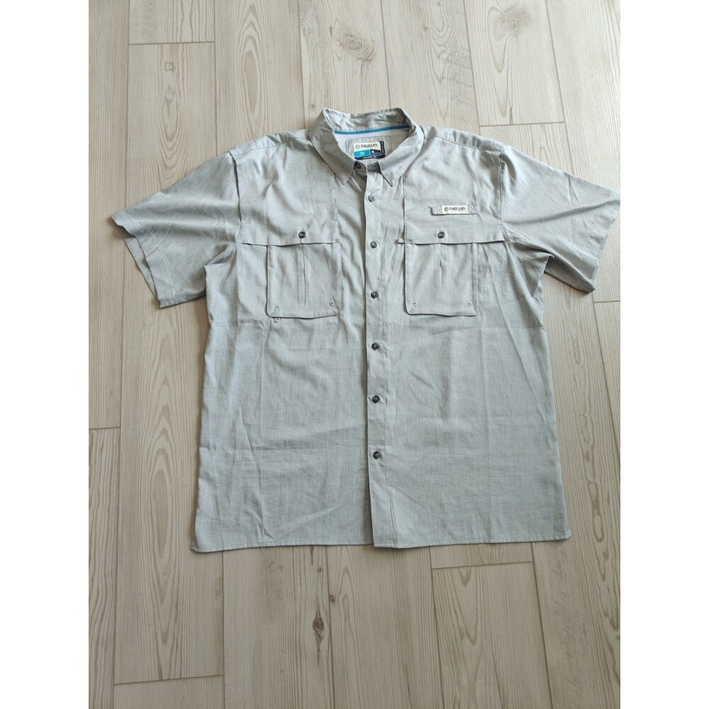 Men’s Magellan Fish Gear Shirt Gray Size XL Outdoor